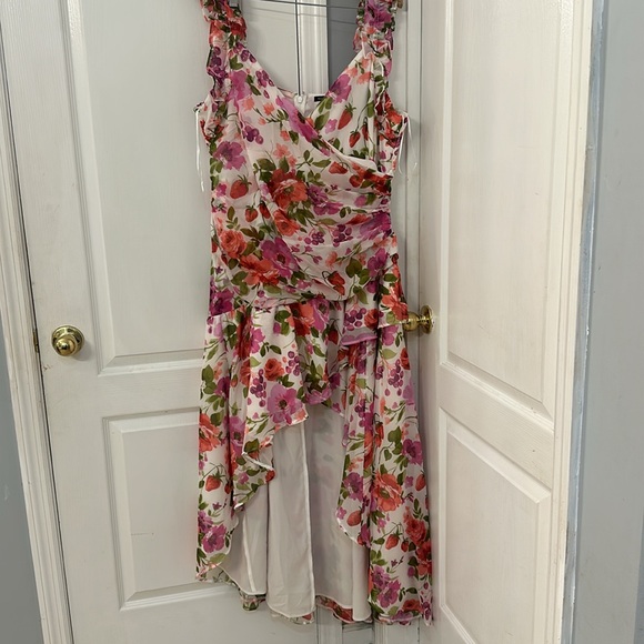 Abercrombie & Fitch | Ruffle Strap High-Low Maxi Dress - Picture 8 of 13